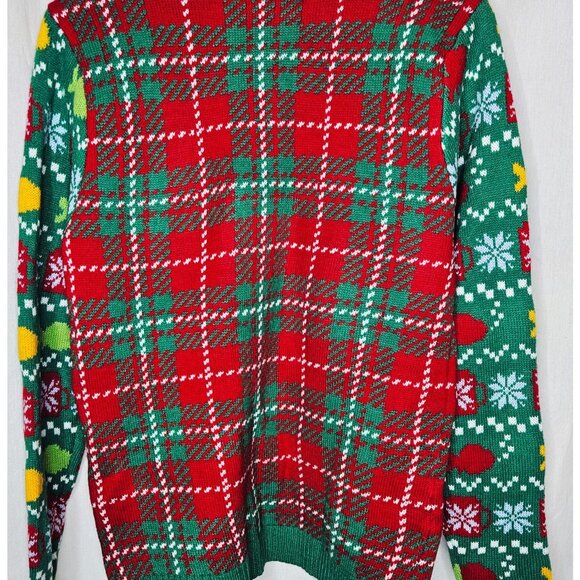 Blizzard Bay Grumpy Cat Ugly Christmas Sweater Not Here For the Cheer Medium - Picture 5 of 7